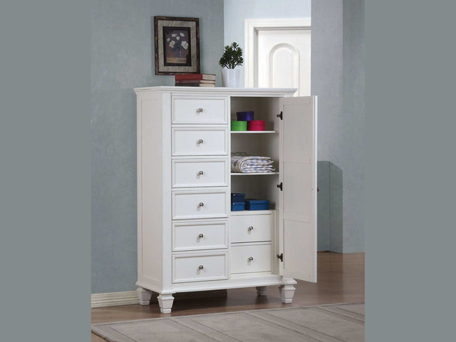 Sandy Beach White Man’s Chest Storage - Ornate Home