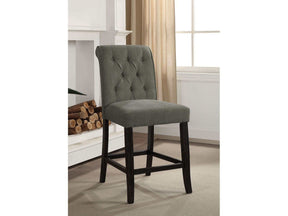 Sania Antique Black & Gray Counter Ht. Chair (Set of 2) - Ornate Home