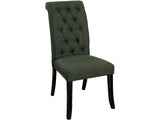 Sania III Antique Black & Gray Side Chair (Set of 2) - Ornate Home