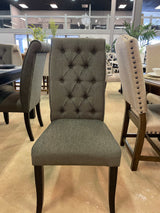 Sania III Antique Black & Gray Side Chair (Set of 2) - Ornate Home