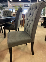 Sania III Antique Black & Gray Side Chair (Set of 2) - Ornate Home