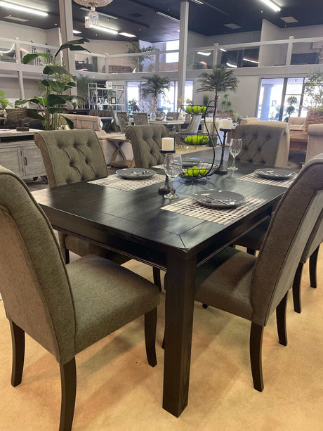 Sania III Antique Black & Gray Side Chair (Set of 2) - Ornate Home