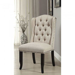 Sania III Black & Beige 6pc Dining Room Set w/ Bench - Ornate Home