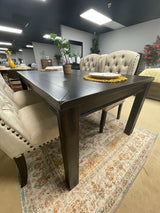 Sania III Black & Beige Dining Room Set / 7pc - Ornate Home