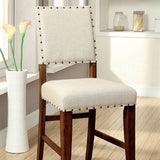 Sania Rustic Oak Counter Height Chair (Set of 2) - Ornate Home