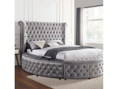 Sansom Gray Queen Storage Bed - Ornate Home
