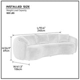 Santa Monica 4- Seater Boucle Sofa - Ornate Home