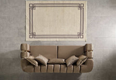 Santana Coffee Velvet Sofa - Ornate Home
