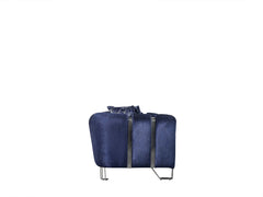 Santana Navy Velvet Sofa & Loveseat / 2pc - Ornate Home
