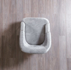 Santana Silver Velvet Chair - Ornate Home