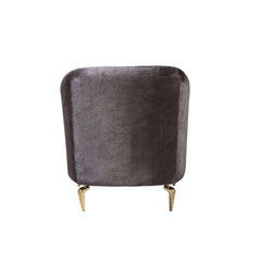 Santana Smoke Velvet Chair - Ornate Home