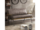 Santiago Ash Brown Loveseat - Ornate Home