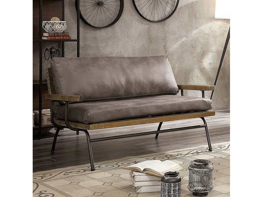 Santiago Ash Brown Loveseat - Ornate Home