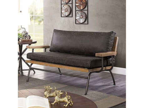 Santiago Dark Gray Loveseat - Ornate Home