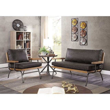 Santiago Dark Gray Loveseat - Ornate Home