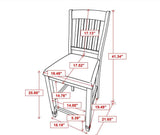 Sarasota Grey & Rustic Cream Counter Height Chairs (Set of 2) - Ornate Home