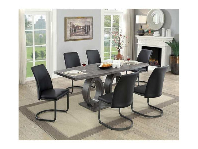 Saskia Gray Dining Table - Ornate Home