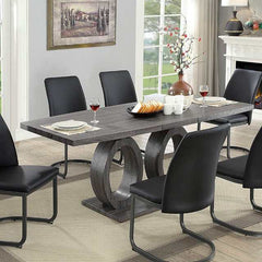 Saskia Gray Dining Table - Ornate Home