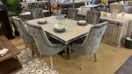 Satinka Gray Dining Chair (Set of 2) - Ornate Home