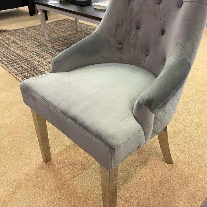 Satinka Gray Dining Chair (Set of 2) - Ornate Home