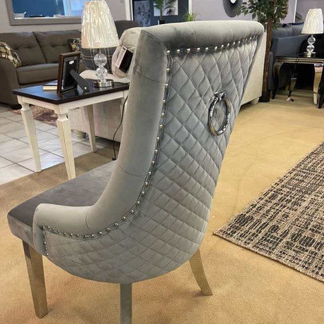 Satinka Gray Dining Chair (Set of 2) - Ornate Home