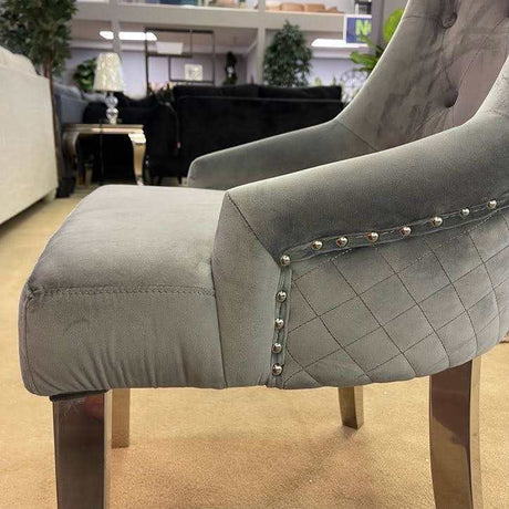 Satinka Gray Dining Chair (Set of 2) - Ornate Home