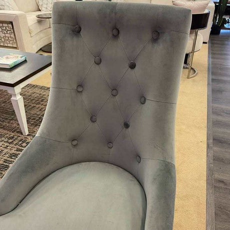 Satinka Gray Dining Chair (Set of 2) - Ornate Home