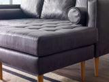 Seattle Dark Gray Reversible L Shape Sofa - Ornate Home