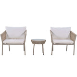 Sequoia Light Luxury Simple Style Outdoor Set Brown - Ornate Home