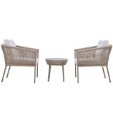 Sequoia Light Luxury Simple Style Outdoor Set Brown - Ornate Home