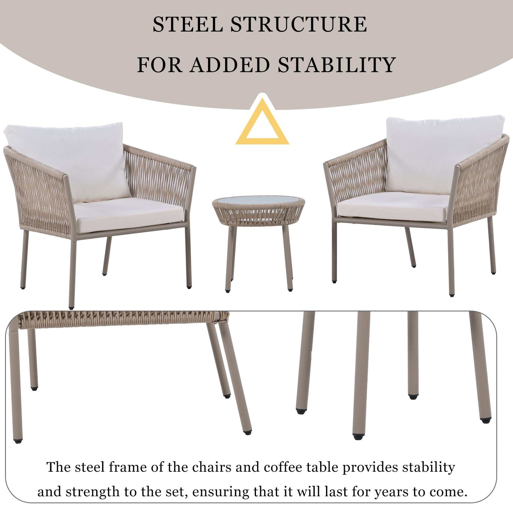 Sequoia Light Luxury Simple Style Outdoor Set Brown - Ornate Home