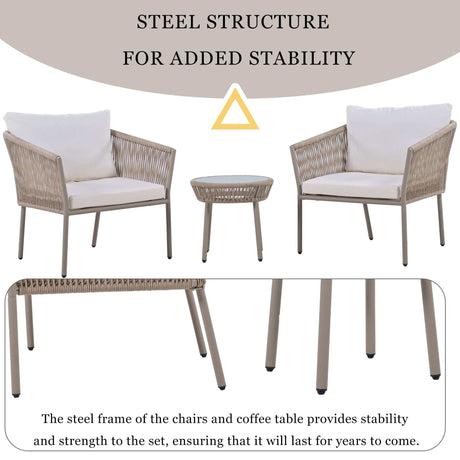 Sequoia Light Luxury Simple Style Outdoor Set Brown - Ornate Home