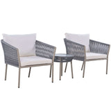 Sequoia Light Luxury Simple Style Outdoor Set Gray - Ornate Home