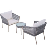 Sequoia Light Luxury Simple Style Outdoor Set Gray - Ornate Home