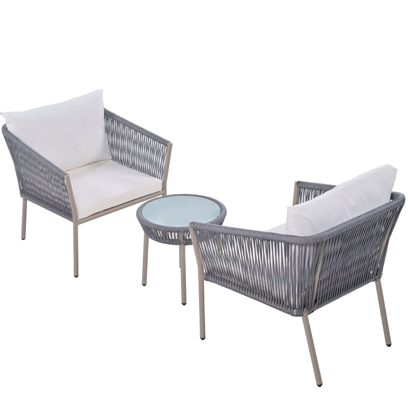 Sequoia Light Luxury Simple Style Outdoor Set Gray - Ornate Home