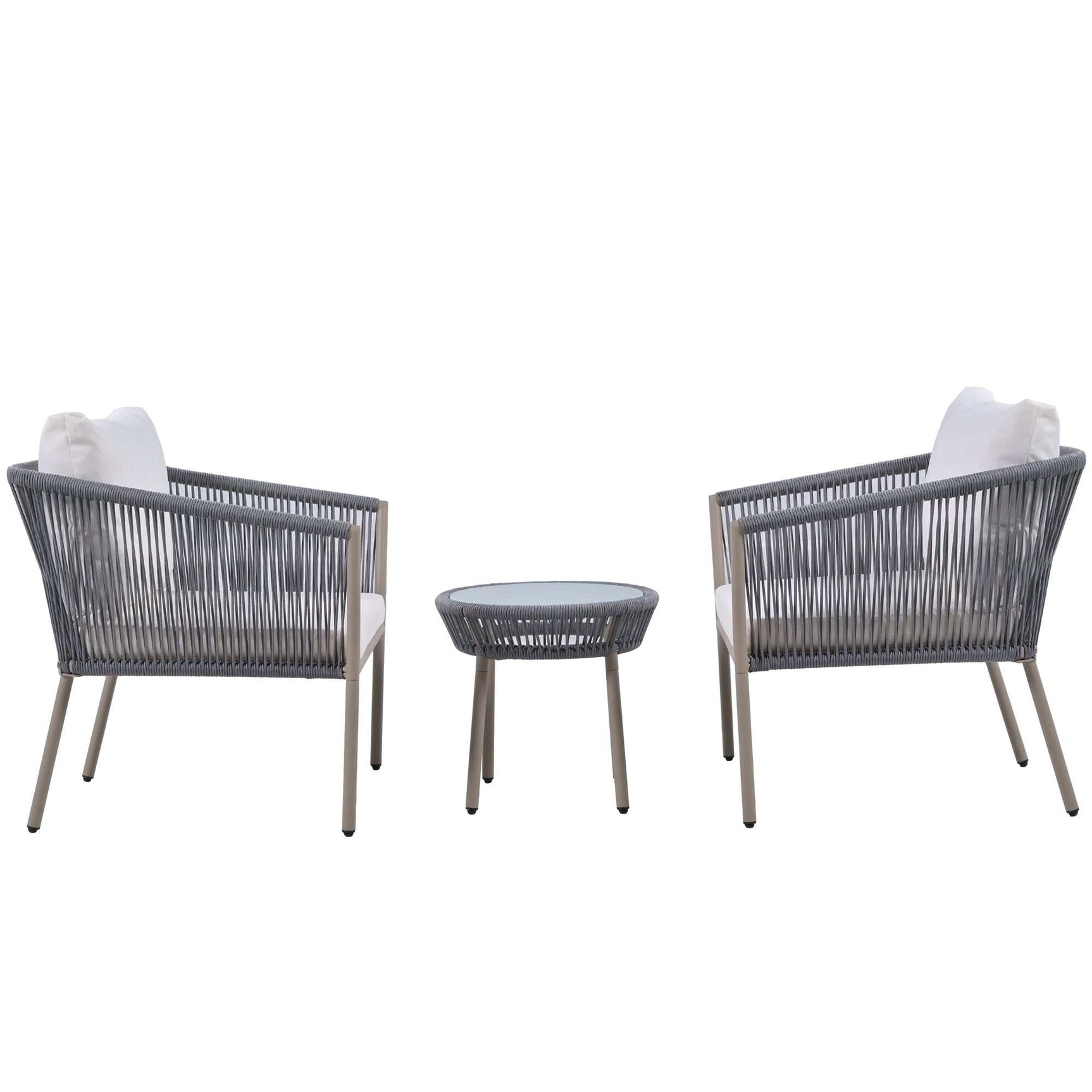 Sequoia Light Luxury Simple Style Outdoor Set Gray - Ornate Home