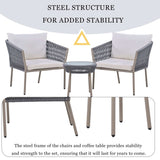 Sequoia Light Luxury Simple Style Outdoor Set Gray - Ornate Home