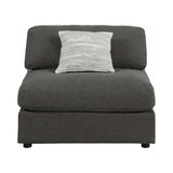 Serene Charcoal Fabric Modular Sectional Create your own Style - Ornate Home