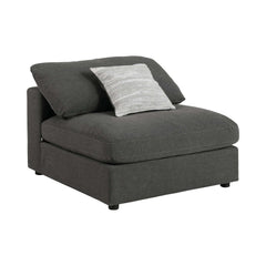 Serene Charcoal Fabric Modular Sectional Create your own Style - Ornate Home