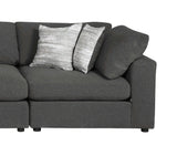 Serene Charcoal Fabric Modular Sectional Create your own Style - Ornate Home