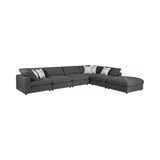 Serene Charcoal Fabric Modular Sectional Create your own Style - Ornate Home