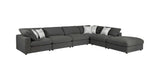 Serene Charcoal Fabric Modular Sectional Create your own Style - Ornate Home