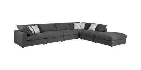 Serene Charcoal Fabric Modular Sectional Create your own Style - Ornate Home