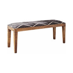 Serene Natural & Navy Bench - Ornate Home