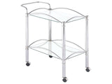 Shadix Chrome Bar Cart - Ornate Home