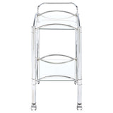 Shadix Chrome Bar Cart - Ornate Home