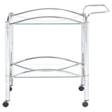 Shadix Chrome Bar Cart - Ornate Home