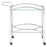 Shadix Chrome Bar Cart - Ornate Home