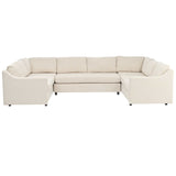 Shasta 3 Pieces Large Sectional Sofa Beige - Ornate Home