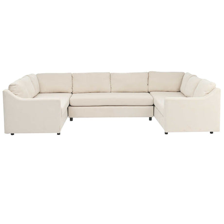 Shasta 3 Pieces Large Sectional Sofa Beige - Ornate Home